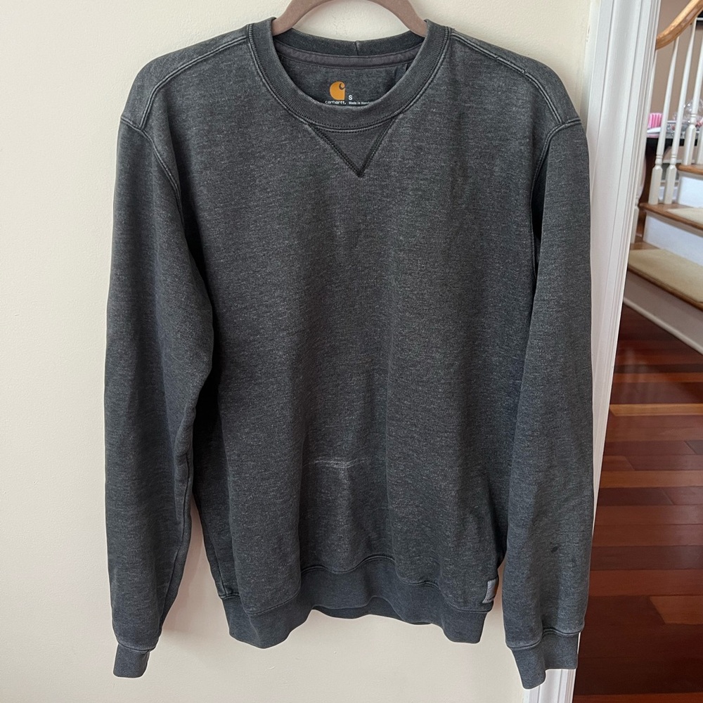 Men’s Carbon Heather Gray Original Fit Carhartt Pullover Sweatshirt